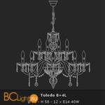 Люстра Voltolina Toledo 8+4L Oro - Схема