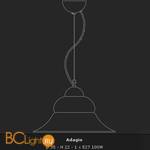 Подвесной светильник Voltolina TOSCANA Adagio - Схема