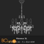 Люстра Voltolina Vienna 5L Cromo Blu - Схема