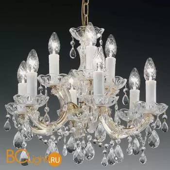 Люстра Voltolina Vienna 6+3L ottone CRISTALLO