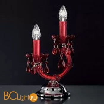 Настольная лампа Voltolina Lumetto Vienna 2L Cromo ROSSO