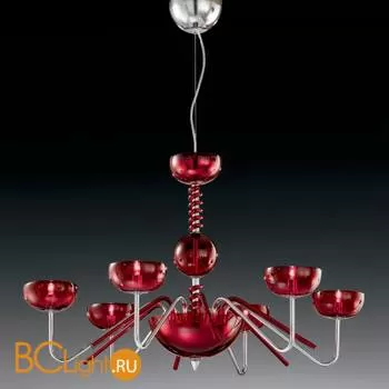 Люстра Voltolina ZODIACO Aquarius 6L rosso