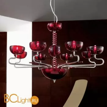 Люстра Voltolina ZODIACO Gemini 8L rosso