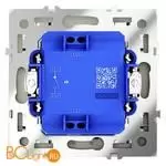 Выключатель встраиваемый VOLTUM S70 одноклавишный с подсветкой 10А, (сталь) VLS010205 - Фото 2