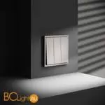 Выключатель встраиваемый VOLTUM S70 трехклавишный 10А, (кашемир) - Фото 3