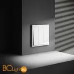 Выключатель встраиваемый VOLTUM S70 трехклавишный 10А, (белый матовый) VLS030102 - Фото 4