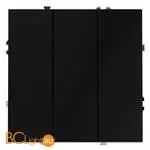 Выключатель встраиваемый VOLTUM S70 трехклавишный 10А, (черный матовый) VLS030108