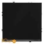 Выключатель встраиваемый VOLTUM S70 одноклавишный с подсветкой 10А, (черный матовый) VLS010208