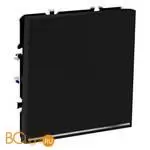 Выключатель встраиваемый VOLTUM S70 одноклавишный с подсветкой 10А, (черный матовый) VLS010208 - Фото 1