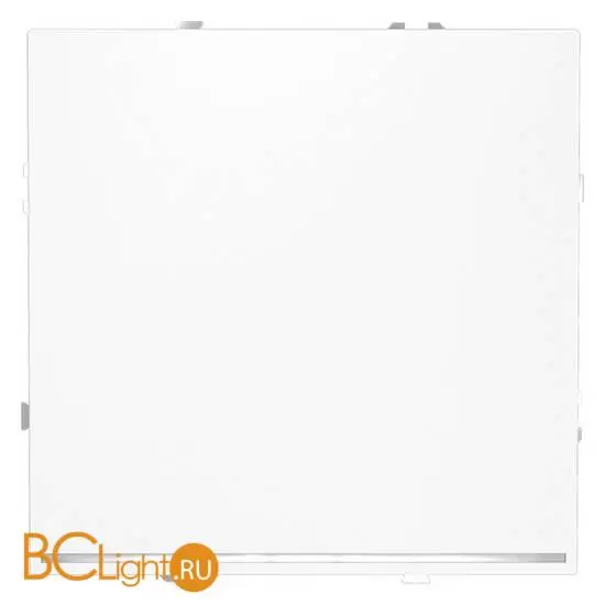 Выключатель встраиваемый VOLTUM S70 одноклавишный с подсветкой 10А, (белый матовый) VLS010202