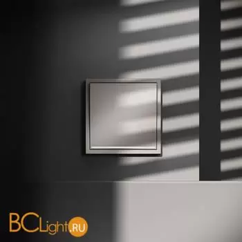 Выключатель встраиваемый VOLTUM S70 одноклавишный с подсветкой 10А, (кашемир) VLS010203 - Фото 3