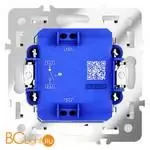 Выключатель встраиваемый VOLTUM S70 одноклавишный с подсветкой 10А, (кашемир) VLS010203 - Фото 2