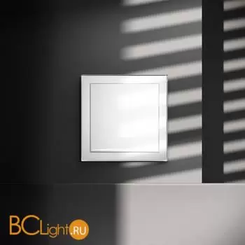 Выключатель встраиваемый VOLTUM S70 одноклавишный с подсветкой 10А, (белый глянцевый) VLS010201 - Фото 0