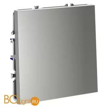 Выключатель встраиваемый VOLTUM S70 одноклавишный 10А, (сталь) VLS010105 - Фото 1