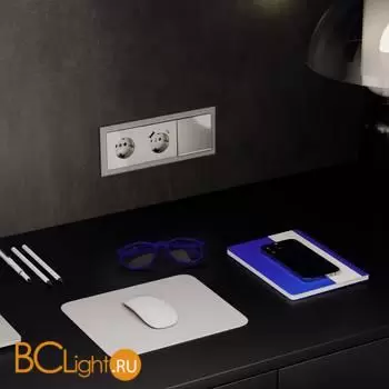 Выключатель встраиваемый VOLTUM S70 одноклавишный с подсветкой 10А, (шелк) VLS010204 - Фото 5