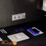 Выключатель встраиваемый VOLTUM S70 одноклавишный с подсветкой 10А, (шелк) VLS010204 - Фото 5