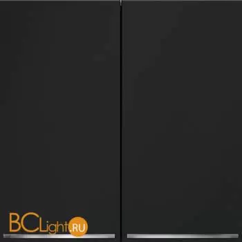 Выключатель встраиваемый VOLTUM S70 двухклавишный с подсветкой 10А, (графит) VLS020207 - Фото 0