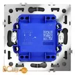 Выключатель встраиваемый VOLTUM S70 двухклавишный с подсветкой 10А, (титан) VLS020206 - Фото 2