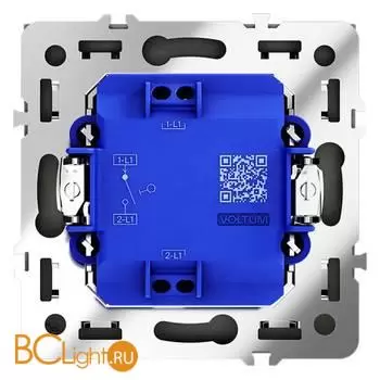 Выключатель встраиваемый VOLTUM S70 одноклавишный 10А, (графит) VLS010107 - Фото 2