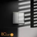 Выключатель встраиваемый VOLTUM S70 двухклавишный 10А, (шелк) VLS020104 - Фото 3