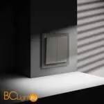 Выключатель встраиваемый VOLTUM S70 двухклавишный 10А, (шелк) VLS020104 - Фото 4