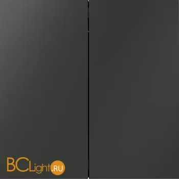 Выключатель с самовозвратом встраиваемый VOLTUM S70 двухклавишный 10А, (титан) VLS020606 - Фото 0