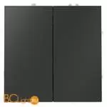 Выключатель с самовозвратом встраиваемый VOLTUM S70 двухклавишный 10А, (титан) VLS020606