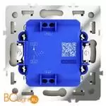 Выключатель с самовозвратом встраиваемый VOLTUM S70 одноклавишный 10А, (шелк) VLS010604 - Фото 2