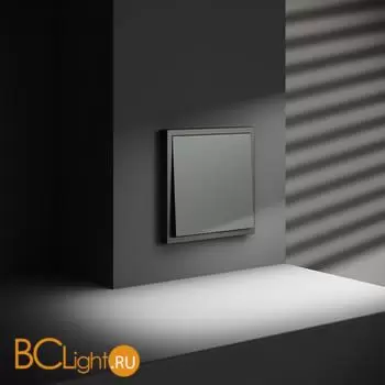 Выключатель с самовозвратом встраиваемый VOLTUM S70 одноклавишный 10А, (титан) VLS010606 - Фото 4