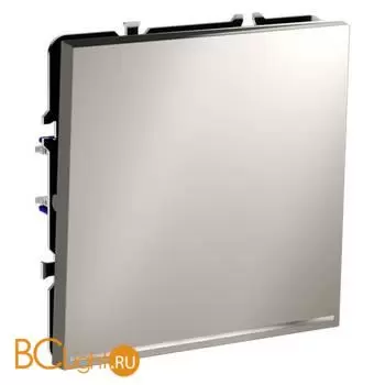 Проходной переключатель встраиваемый VOLTUM S70 одноклавишный с подсветкой 10А, (кашемир) VLS010403 - Фото 1