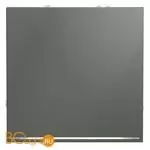 Проходной переключатель встраиваемый VOLTUM S70 одноклавишный с подсветкой 10А, (титан) VLS010406