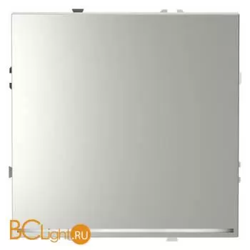 Проходной переключатель встраиваемый VOLTUM S70 одноклавишный с подсветкой 10А, (сталь) VLS010405