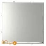 Проходной переключатель встраиваемый VOLTUM S70 одноклавишный с подсветкой 10А, (сталь) VLS010405