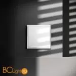 Проходной переключатель встраиваемый VOLTUM S70 одноклавишный с подсветкой 10А, (белый глянцевый) VLS010401 - Фото 3