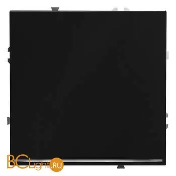 Проходной переключатель встраиваемый VOLTUM S70 одноклавишный с подсветкой 10А, (черный матовый) VLS010408