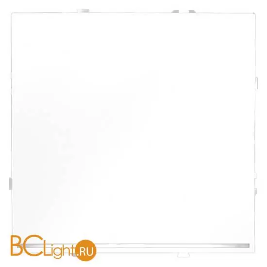 Проходной переключатель встраиваемый VOLTUM S70 одноклавишный с подсветкой 10А, (белый матовый) VLS010402