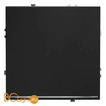 Проходной переключатель встраиваемый VOLTUM S70 одноклавишный с подсветкой 10А, (графит) VLS010407