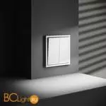 Проходной переключатель встраиваемый VOLTUM S70 двухклавишный с подсветкой 10А, (белый матовый) VLS020402 - Фото 4