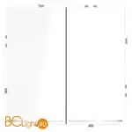 Проходной переключатель встраиваемый VOLTUM S70 двухклавишный с подсветкой 10А, (белый глянцевый) VLS020401