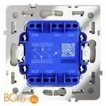 Проходной переключатель встраиваемый VOLTUM S70 двухклавишный с подсветкой 10А, (сталь) VLS020405 - Фото 2