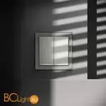 Проходной переключатель встраиваемый VOLTUM S70 двухклавишный с подсветкой 10А, (сталь) VLS020405 - Фото 3