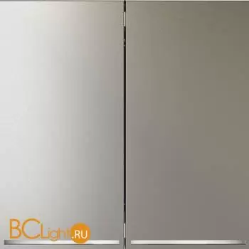 Проходной переключатель встраиваемый VOLTUM S70 двухклавишный с подсветкой 10А, (шелк) VLS020404 - Фото 0