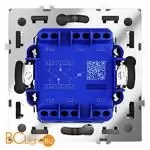 Проходной переключатель встраиваемый VOLTUM S70 двухклавишный с подсветкой 10А, (графит) VLS020407 - Фото 2