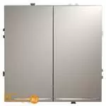 Проходной переключатель встраиваемый VOLTUM S70 двухклавишный с подсветкой 10А, (кашемир) VLS020403