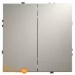 Проходной переключатель встраиваемый VOLTUM S70 двухклавишный 10А, (кашемир) VLS020303