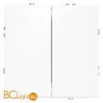 Проходной переключатель встраиваемый VOLTUM S70 двухклавишный 10А, (белый матовый) VLS020302