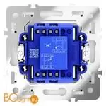 Перекрестный переключатель встраиваемый VOLTUM S70 одноклавишный 10А, (белый глянцевый) VLS010501 - Фото 2