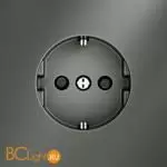 Розетка встраиваемая VOLTUM S70 с заземлением и защитными шторками, 16А, (титан) VLS040206 - Фото 0