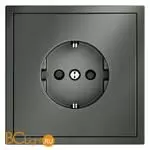 Розетка встраиваемая VOLTUM S70 с заземлением и защитными шторками, 16А, (титан) VLS040206 - Фото 7