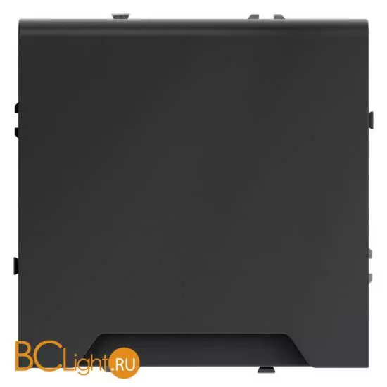 Розетка встраиваемая VOLTUM S70 с заземлением, защитными шторками и крышкой 16А, (графит) VLS040307